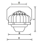 Светильник светодиодный промышленный ACORN LED 20 D150 5000K with tempered glass | 1490000060 | Световые Технологии