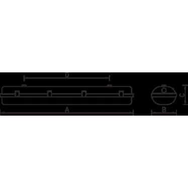 Светильник люминесцентный промышленный ЛБП/ЛПП LZ 236 HF ES1 new 2х36Вт Т8 G13 ЭПРА IP65 | 1073000240 | Световые Технологии