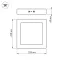 Светильник SP-S225x225-18W Day White (arlight, IP20 Металл, 3 года) | 018862 | Arlight