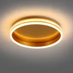 Светильник светодиодный управляемый с пультом 80W, Max. 4800Lum, 3000К-6500K, IP20, золото AL5880 SHINNING RING | 41694 | FERON