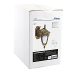 Светильник садово-парковый, 60W 230V IP44 черное золото, PL681 (на стену вниз) | 11692 | FERON