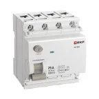 Выключатель дифференциального тока ВД-100N 4P 25А 30мА тип AC эл-мех 6кА PROXIMA