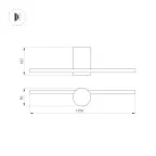 Светильник SP-VINCI-M-S1200x55-12W Day4000 (BK, 110 deg, 230V) (Arlight, IP20 Металл, 3 года) | 036930 | Arlight