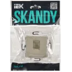 SKANDY Розетка компьютерная RJ45 кат.6 SK-K02B бежевый IEK