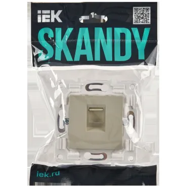 SKANDY Розетка компьютерная RJ45 кат.6 SK-K02B бежевый IEK