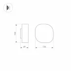 Светильник LGD-SWAMP-WALL-7W Warm3000 (GR, 93 deg, 230V) (Arlight, IP65 Металл, 3 года) | 030001 | Arlight