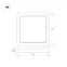 Светильник CL-FIOKK-S180x180-12W Day4000-MIX (WH, 120 deg, 230V) (arlight, IP44 Пластик, 3 года) | 034470 | Arlight