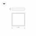 Светильник LGD-AREA-S175x175-10W Warm3000 (GR, 110 deg, 230V) (Arlight, IP54 Металл, 3 года) | 029951 | Arlight