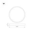 Светильник SP-BASIC-R600-48W Warm3000 (WH, 120 deg, 230V) (arlight, IP40 Металл, 3 года) | 020524(1) | Arlight