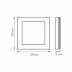 Панель IM-S600x600-40W White6000 (WH, 120 deg, 230V) (Arlight, IP40 Металл, 3 года) | 023144(2) | Arlight