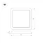 Светильник CL-FIOKK-S300x300-25W Day4000-MIX (WH, 120 deg, 230V) | 034472| Arlight