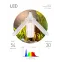 Фитолампа для растений светодиодная LED 30 Вт 3-х лепестковая Е27 полного спектра GREEN LINE ФИТО-30W-PFR-E27-GR