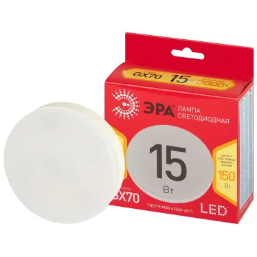Лампа светодиодная LED 15 Вт GX70 GX-15W-830-GX70 RED LINE таблетка теплый свет