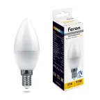 Лампа светодиодная LED 11вт Е14 теплый свеча диммируемая