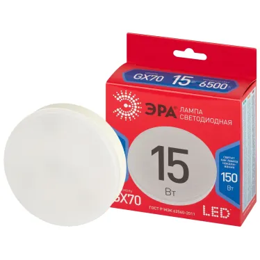Лампа светодиодная LED 15 Вт GX70 GX-15W-865-GX70 RED LINE таблетка холодный свет