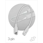                  Кабель соединительный для линейного светильника Cable FT-C5-С6-0,5 3pin мама-папа , удлинитель
               