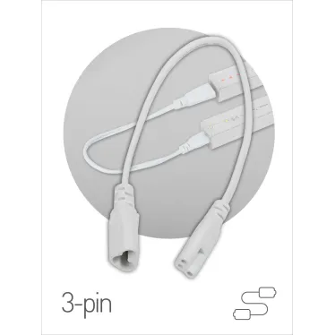 Кабель соединительный для линейного светильника Cable FT-C5-С6-0,5 3pin мама-папа , удлинитель