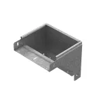                  Поворот вертикальный вниз к лотку 100х65, толщ. 1,0 мм, Сендзимир цинк | ПВН-100х65-1,0-СЦ | Ostec
               