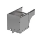 Угол вертикальный внешний CDSD 90 осн.100 H80 в комплекте с крепежными элементами и соединительными пластинами, INOX | 37002KINOX | DKC