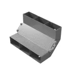                  Угол вертикальный внутренний трехканальный 250х48 | УВВНТ-250х48 | Ostec
               