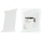 Крышка финишная 124х80 белая (для коробки с/п 118х76х60мм) | SQ1402-9505 | TDM