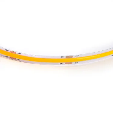 Лента светодиодная LEDх320/м COB 5м 8w/m 24в желтый