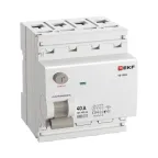 Выключатель дифференциального тока ВД-100N 4P 40А 100мА тип AC эл-мех 6кА PROXIMA