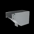 Угол верт. внеш. L 80х100 мм с разворотом трассы на 90 гр. "ПЛЮС" INOX304 | VLPDplus90-80-100-L INOX304 | КМ - профиль