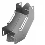                  Угловой соединитель внутренний к лотку УЛ 100х100, толщ. 1,2 мм, Сендзимир цинк | УСВНР90-100х100-1,2-СЦ | Ostec
               