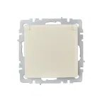 BRITE Розетка с заземлением с защитными шторками и крышкой 16А IP20 РСбш10-3-БрКр бежевый