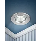 Светильник литой алюминевый MR16,12V/220V, 50W серебро KL58 SL