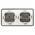 Блок розетка с выключателем Эксперт 11-7521-01 IP55, 16A(10AX)-250В, СУ, белый