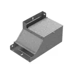                  Поворот вертикальный вверх левый к лотку 400х65, толщ. 1,0 мм, Сендзимир цинк | ПВЛ-400х65-1,0-СЦ | Ostec
               