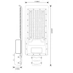 Светильник уличный SPP-502-0-50K-120 консольный 120Вт 5000K 12600Лм IP65 полный раструб