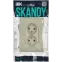 SKANDY Розетка 2-местная без заземления с защитными шторками 10А в сборе SK-R09B бежевый IEK