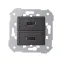 Simon 75 Механизм Коннектор 2 x USB 2.0 типа A "мама", S82, S82N, S82 Detail | 7501090-039 | Simon