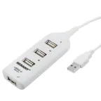                  Разветвитель USB 2.0 на 4 порта белый | 18-4105-1 | REXANT
               