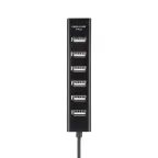 Разветвитель USB на 7 портов черный | 18-4107 | REXANT