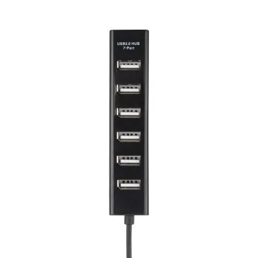 Разветвитель USB на 7 портов черный | 18-4107 | REXANT