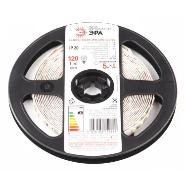 Светодиодная лента LS2835-120LED-IP20-WW-eco-5м 12В