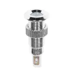 Индикатор металл Ø8 12В белый LED | 36-4719 | REXANT