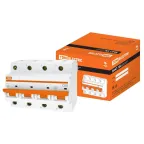 Выключатель автоматический четырехполюсный ВА47-100 80А C 10кА | SQ0207-0087 | TDM
