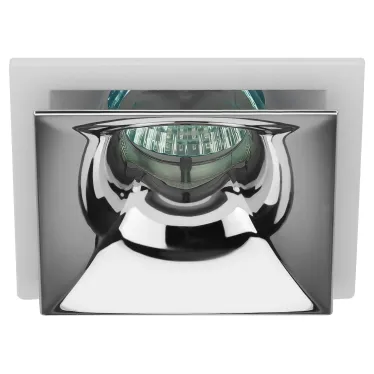 Светильник встраиваемый декоративный KL102 WH/CH MR16 GU5.3 белый хром