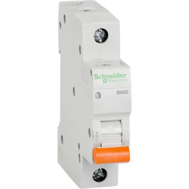 Выключатель автоматический  однополюсный ВА63 63А C 4,5кА | 11209 | Schneider Electric