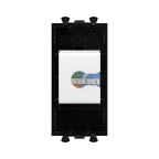 Avanti Компьютерная розетка RJ-45 без шторки модульная кат.5е Черный квадрат 1 модуль