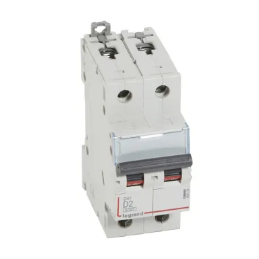 Выключатель автоматический двухполюсный 2А D DX3 6kA/10kA