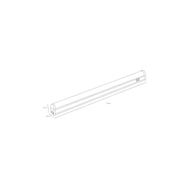 Светильник светодиодный линейный LLED-02-08W-4000-MS-W с датчиком движения (25/875)