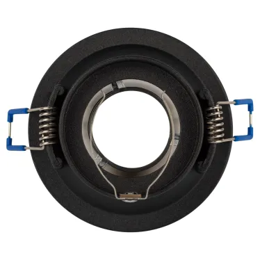 Светильник встраиваемый декоративный KL103 BK/CH MR16 GU5.3 черный хром