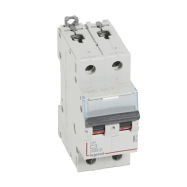 Выключатель автоматический двухполюсный 3А С DX3 6kA/10kA