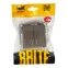 BRITE Выключатель двухклавишный с индикацией 10А ВС10-2-1-БрС сталь